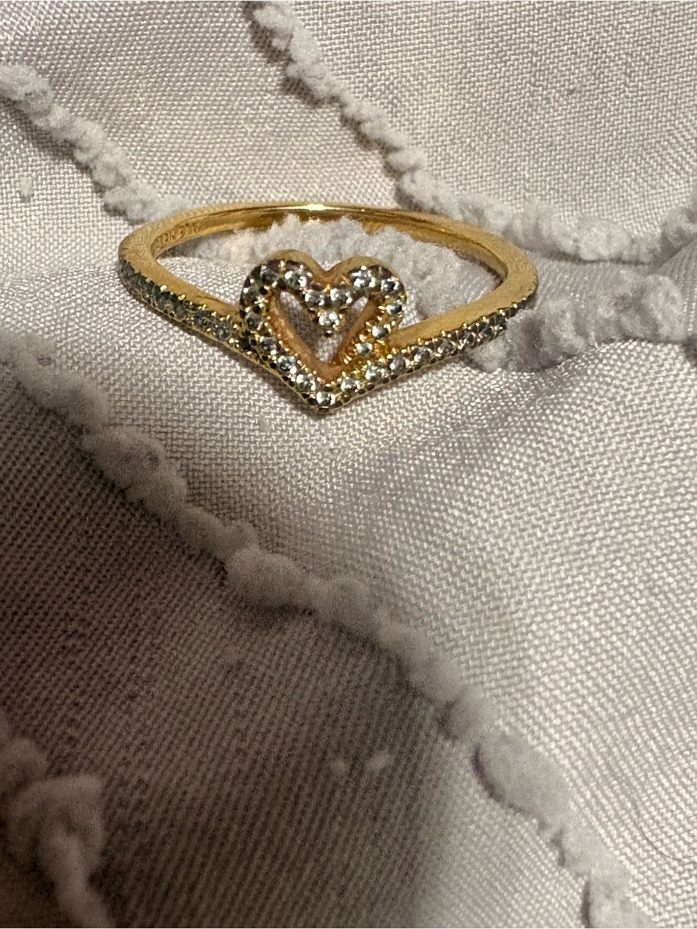 Pandora Wish Sparkling Heart Ring - Picture 5 of 5